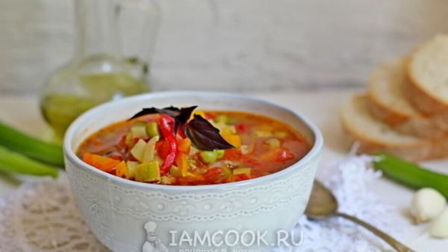 Рецепт овощного томатного супа