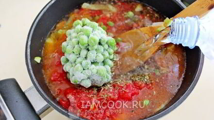 Рецепт овощного томатного супа