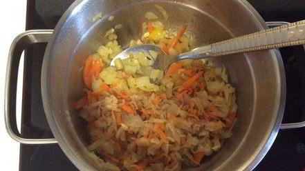 Рецепт рыбного супа-лапши с овощами