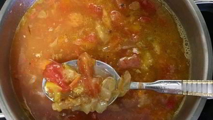 Рецепт рыбного супа-лапши с овощами