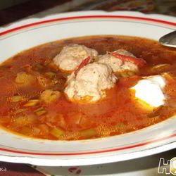 Рецепт Супа овощной с фрикадельками