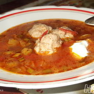 Рецепт Супа овощной с фрикадельками