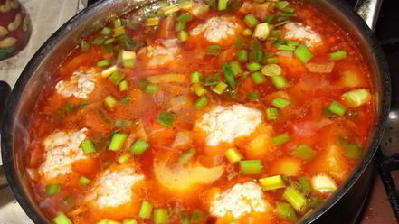 Рецепт супа овощной с фрикадельками