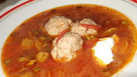 Рецепт супа овощной с фрикадельками