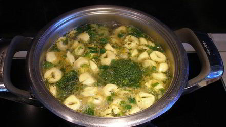 Рецепт супа овощной с тортеллини