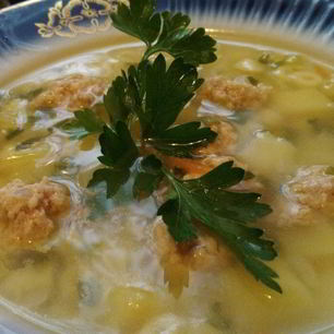 Рецепт Супа с куриными фрикадельками и овощами