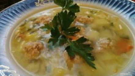 Рецепт супа с куриными фрикадельками и овощами