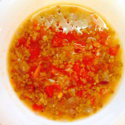 Рецепт Чечевичной похлебки из красной чечевицы