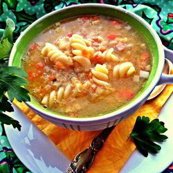 Рецепт Чечевичной похлебки с фузилли