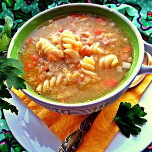 Рецепт Чечевичной похлебки с фузилли