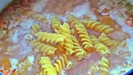 Рецепт чечевичной похлебки с фузилли