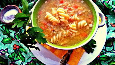 Рецепт чечевичной похлебки с фузилли