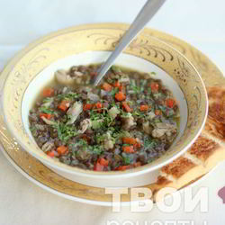 Рецепт Чечевичной похлебки с курицей