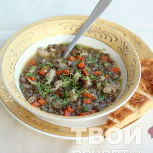 Рецепт Чечевичной похлебки с курицей