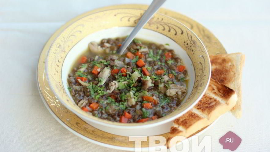 Рецепт чечевичной похлебки с курицей