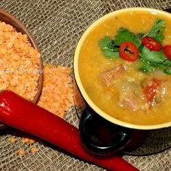 Рецепт Чечевичной похлебки с сальчичоном