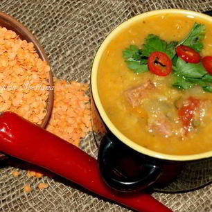 Рецепт Чечевичной похлебки с сальчичоном