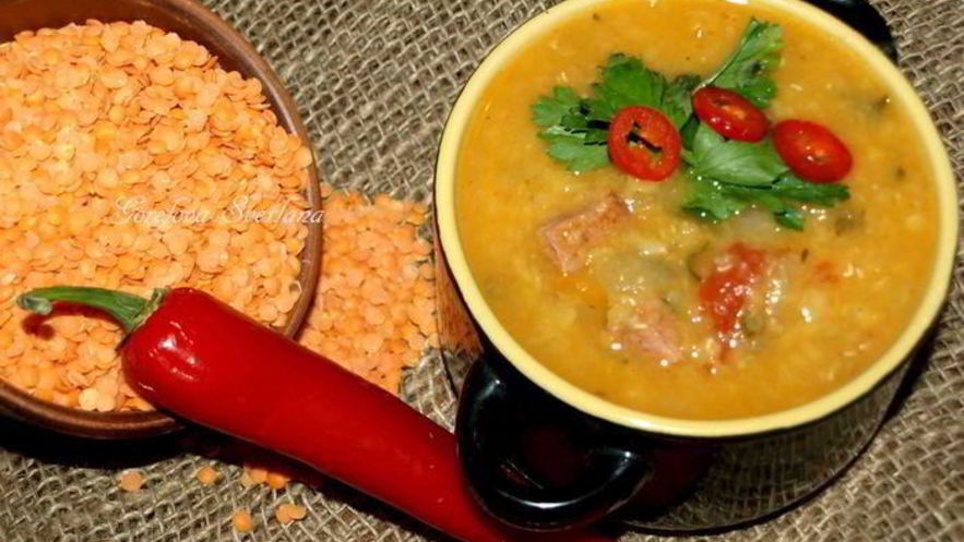 Рецепт чечевичной похлебки с сальчичоном