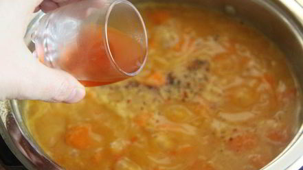 Рецепт чечевично-тыквенной похлебка