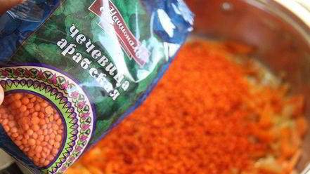 Рецепт чечевично-тыквенной похлебка