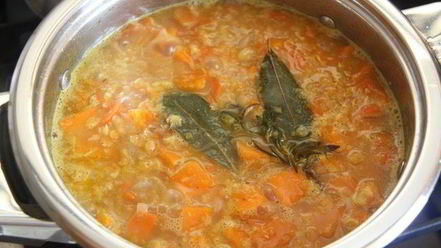 Рецепт чечевично-тыквенной похлебка