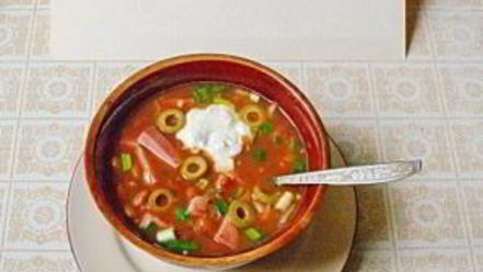 Рецепт деревенской похлебки из фасоли с ветчиной