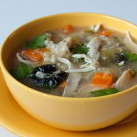 Рецепт Густой похлебки с курицей и пореем