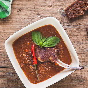 Рецепт Хлебной похлебки с копченым барашком