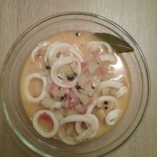 Рецепт Легкой похлебки из кальмара