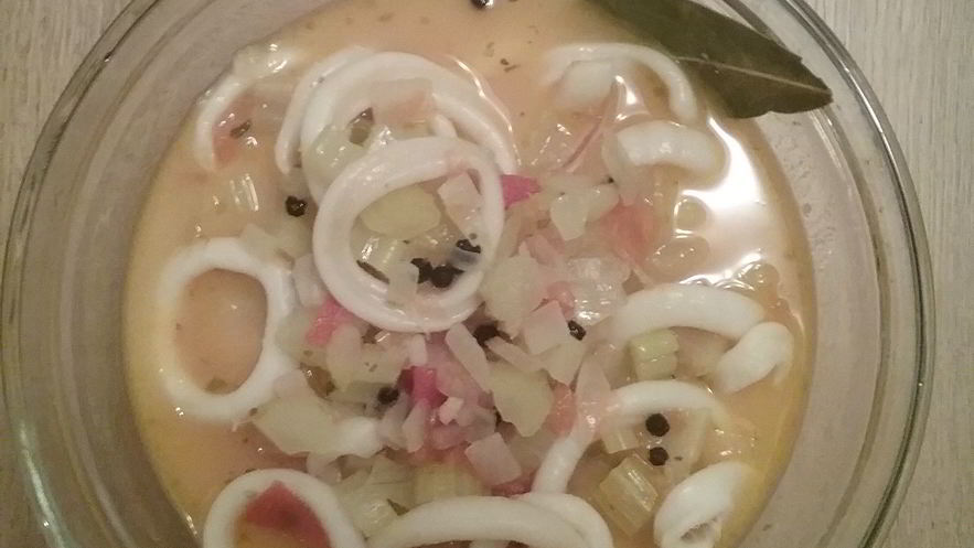 Рецепт легкой похлебки из кальмара