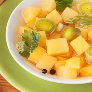 Рецепт Похлебки из репы с пореем и чесноком