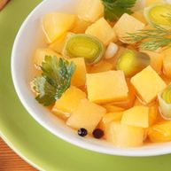 Рецепт Похлебки из репы с пореем и чесноком