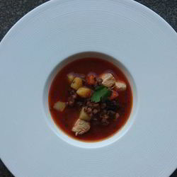 Рецепт Похлебки с чечевицей и черносливом