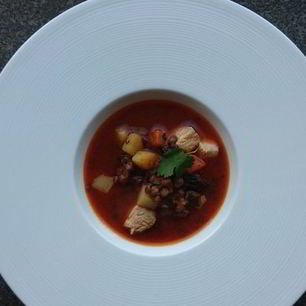 Рецепт Похлебки с чечевицей и черносливом