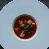 Рецепт Похлебки с чечевицей и черносливом