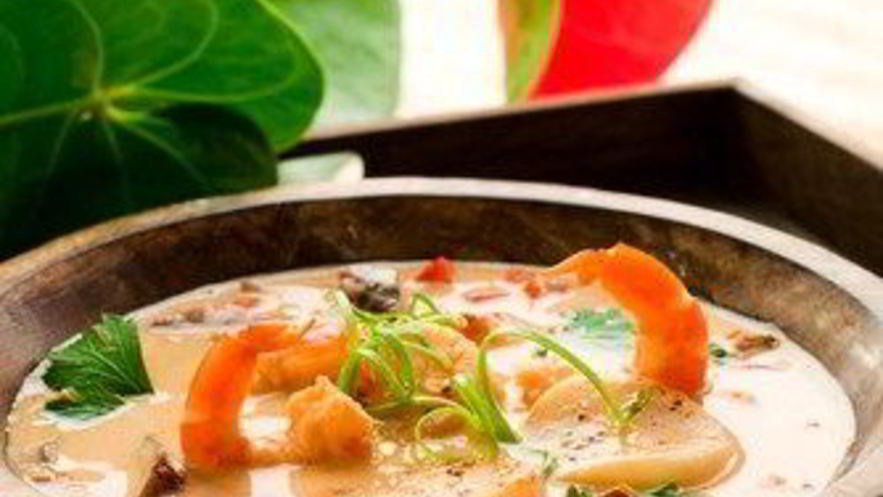 Рецепт похлебки с креветками и морскими гребешками