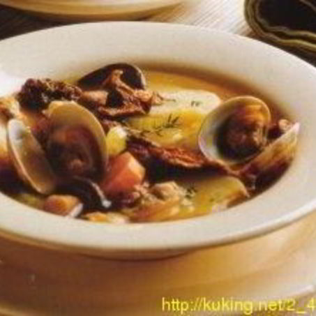 Рецепт Похлебки с моллюсками, грибами, картофелем