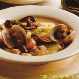 Рецепт Похлебки с моллюсками, грибами, картофелем