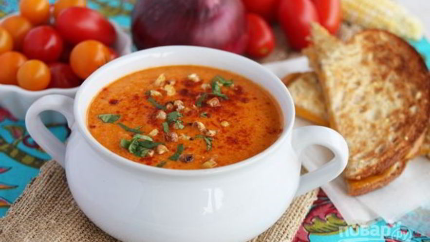 Рецепт томатной похлебки с кукурузой