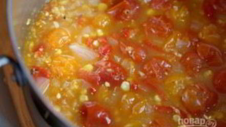 Рецепт томатной похлебки с кукурузой