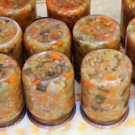 Рецепт Рассольника на зиму с помидорами и огурцами