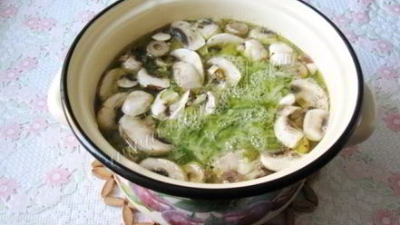 Рецепт рассольника с грибами