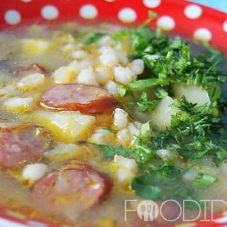 Рецепт Рассольника с копченой колбасой