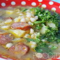 Рецепт Рассольника с копченой колбасой