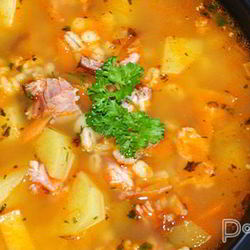 Рецепт Рассольника с копченостями