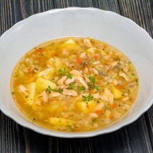 Рецепт Рассольника с красной рыбой