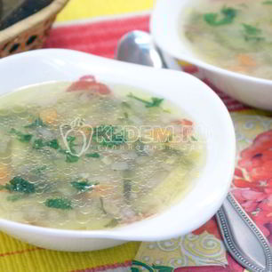 Рецепт Рассольника с маринованными огурцами