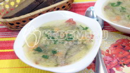 Рецепт рассольника с маринованными огурцами