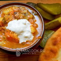 Рецепт Рассольника с овсянкой
