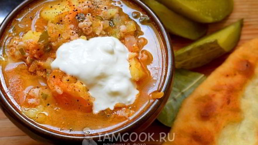 Рецепт рассольника с овсянкой